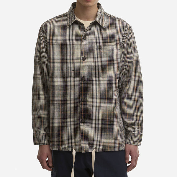 FIFE CHECKED OVERSHIRT - NEUTRAL