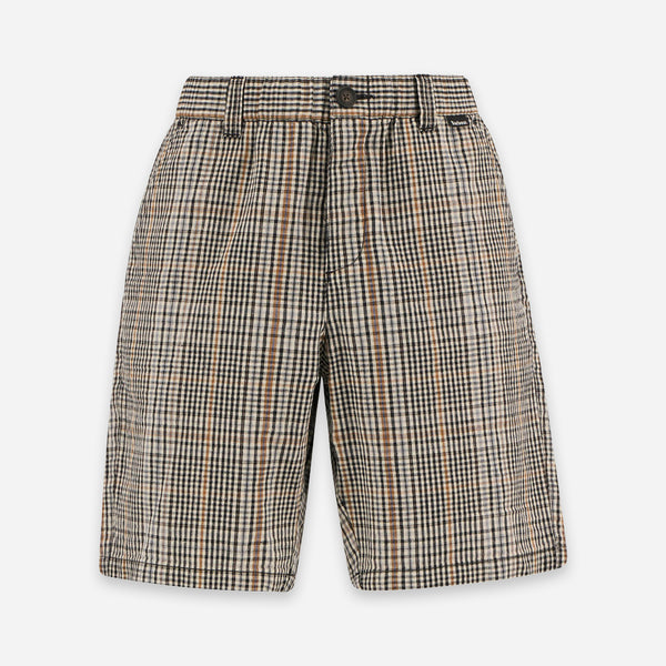 FIFE CHECKED SHORT - NEUTRAL