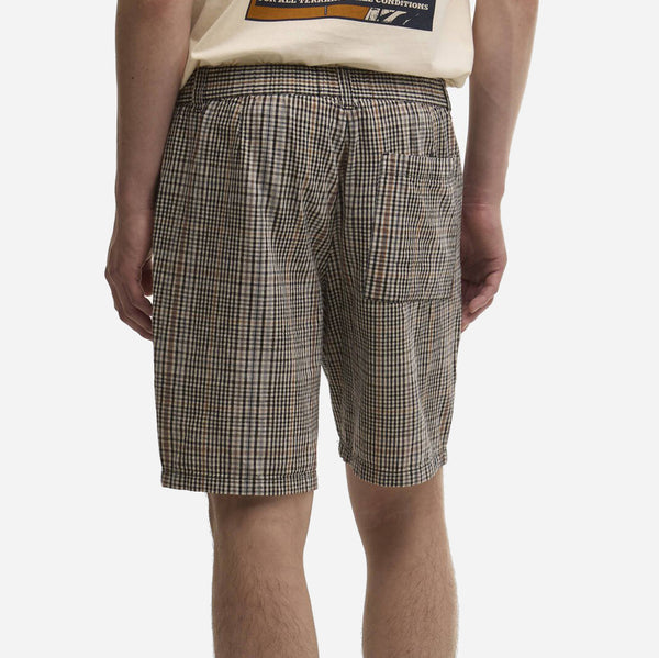 FIFE CHECKED SHORT - NEUTRAL