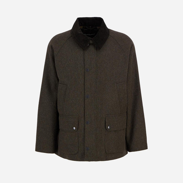 BEDALE WOOL JACKET - OLIVE
