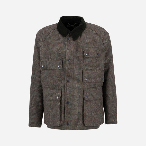 EDITOR WOOL JACKET - OLIVE CHECK