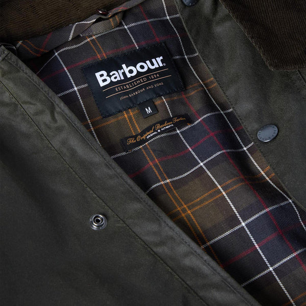 SOLWAY WAX HOODED JACKET - OLIVE