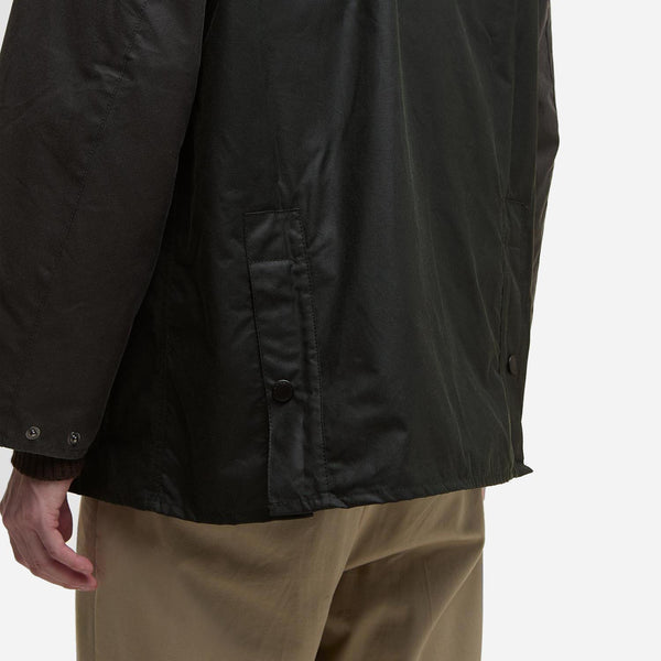 BEDALE PATCHWORK WAX JACKET - SAGE MULTI