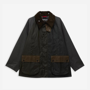 Barbour - BEDALE PATCHWORK WAX JACKET - SAGE MULTI -  - Main Front View