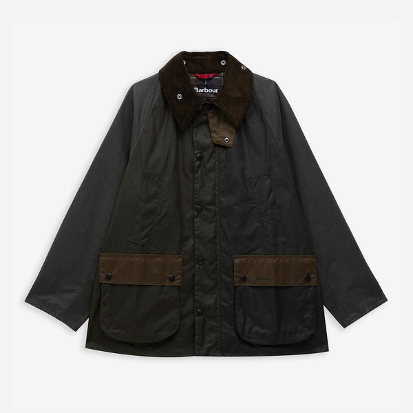 BEDALE PATCHWORK WAX JACKET - SAGE MULTI