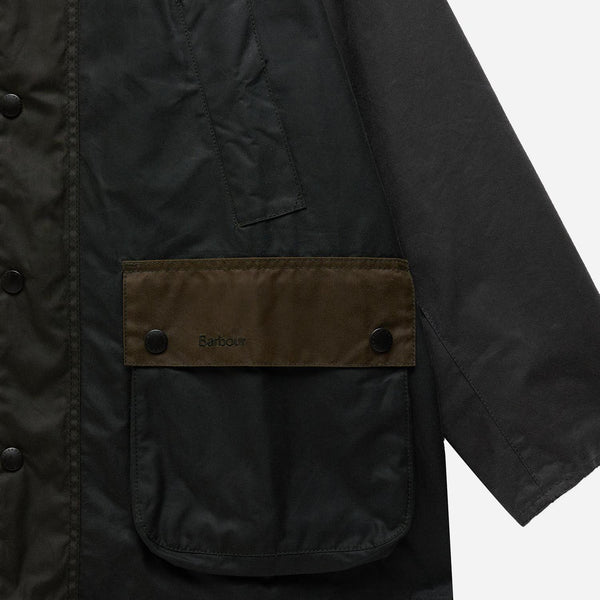 BEDALE PATCHWORK WAX JACKET - SAGE MULTI