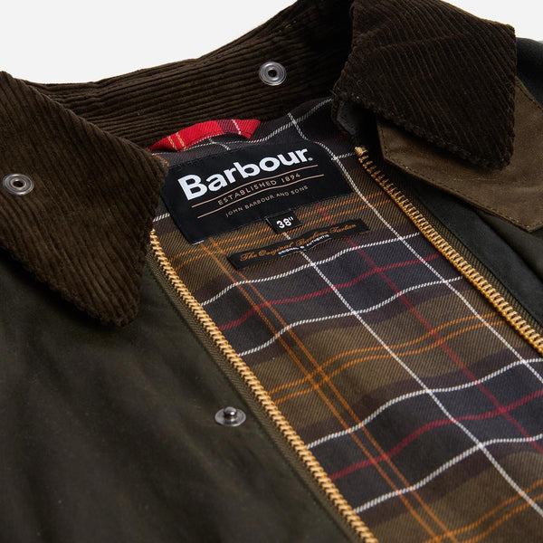 BEDALE PATCHWORK WAX JACKET - SAGE MULTI