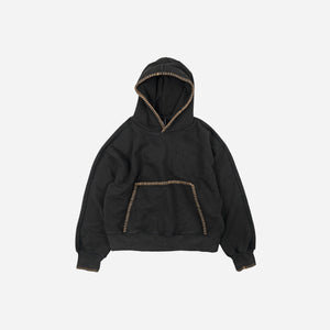 Frizmworks - Frizmworks Needle Stitch Pullover Hoody - Black Brown -  - Main Front View