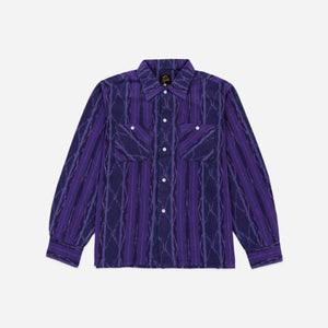 Needles - Needles One-Up Shirt - Ikat Stripe -  - Main Front View