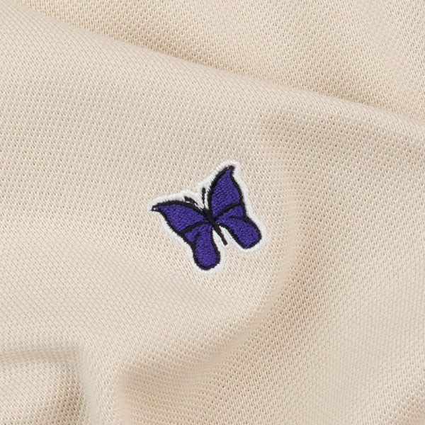 Needles Regular Collar Long Sleeve Polo - Beige