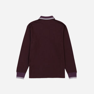 Needles - Needles Regular Collar Long Sleeve Polo - Purple -  - Alternative View 1
