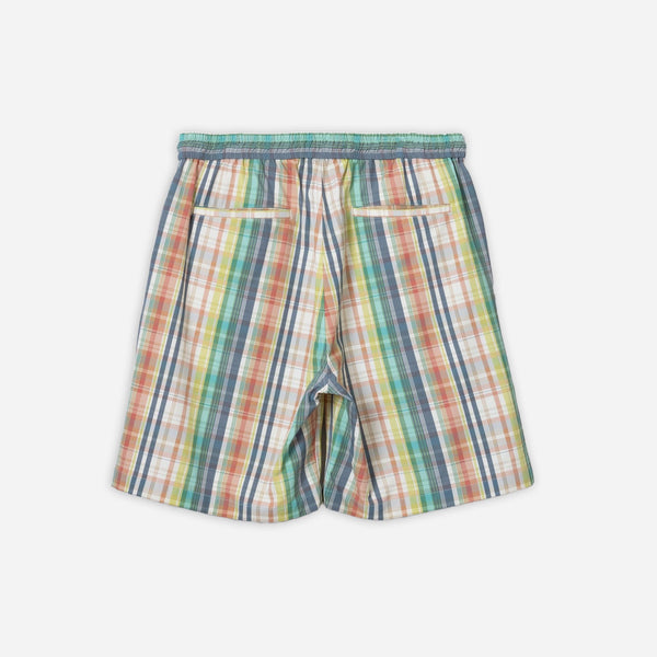 EZ SWIM SHORT - GREEN/IVORY