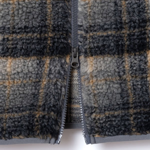 Pendleton - SHERPA BOA FLEECE VEST - PLAID/OFF WHITE-MUSTARD -  - Alternative View 1