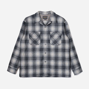 Pendleton - CRAFTED IN JAPAN WOOL SHIRT - GREY/BLACK -  - Main Front View