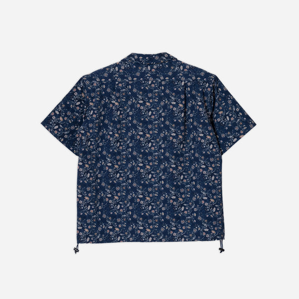 OPEN COLLAR SHIRT JACKET - NAVY MOONBEAM