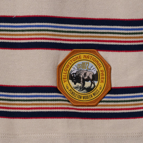 NATIONAL PARK PIQUE BOARDER T-SHIRT - YELLOWSTONE