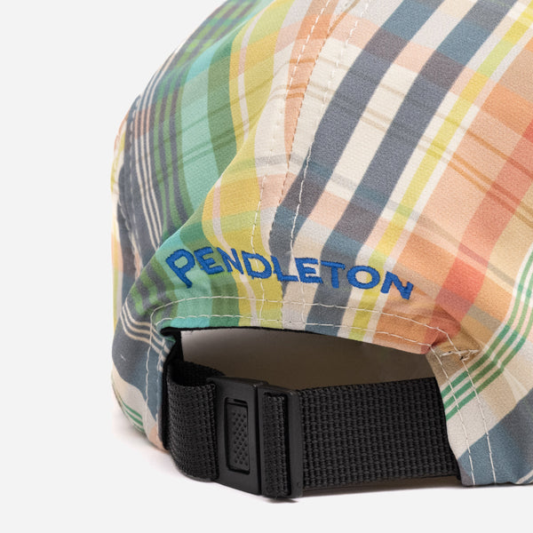 JET CAP - GREEN/IVORY MADRAS