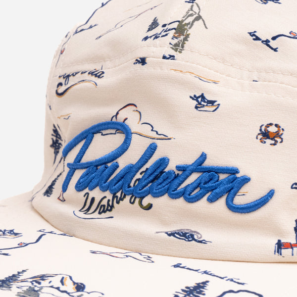 JET CAP - BATIK FLORAL ECRU