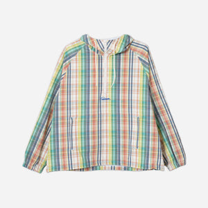 Pendleton - POPOVER ANORAK - GREEN/IVORY MADRAS -  - Main Front View