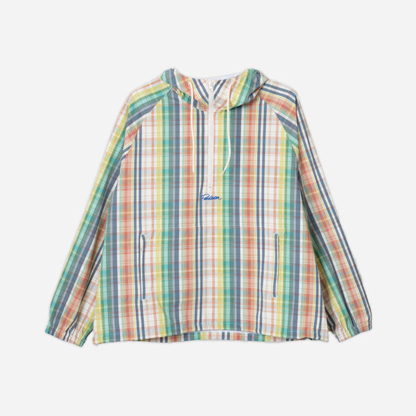 POPOVER ANORAK - GREEN/IVORY MADRAS