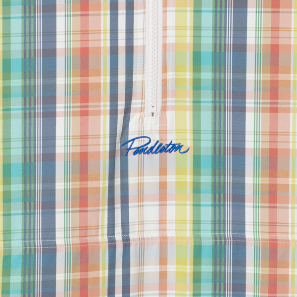 POPOVER ANORAK - GREEN/IVORY MADRAS