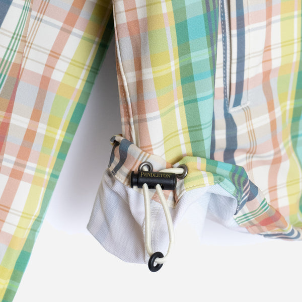 POPOVER ANORAK - GREEN/IVORY MADRAS