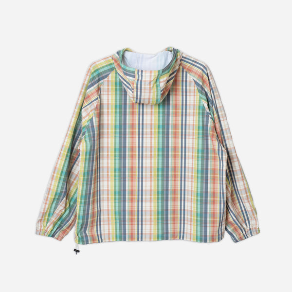 POPOVER ANORAK - GREEN/IVORY MADRAS