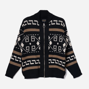 Pendleton - WESTERLY CARDIGAN SWEATER - CHARCOAL -  - Main Front View