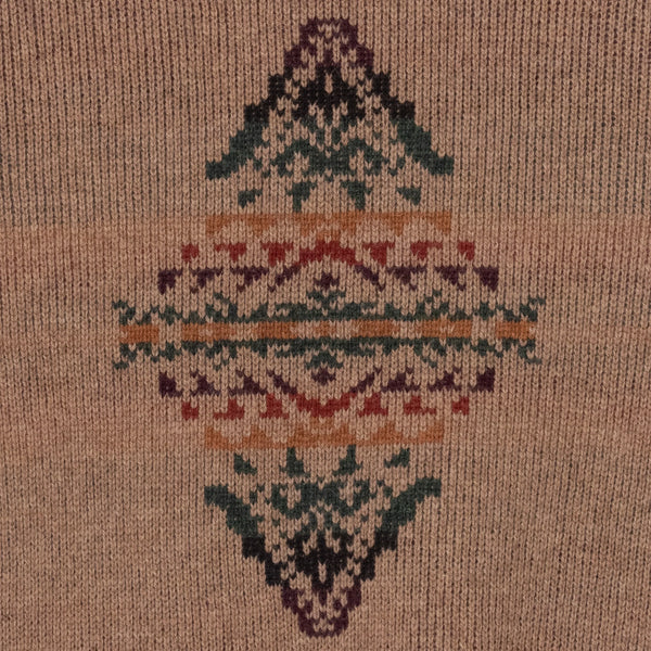 LAMBSWOOL CREWNECK SWEATER - TAN