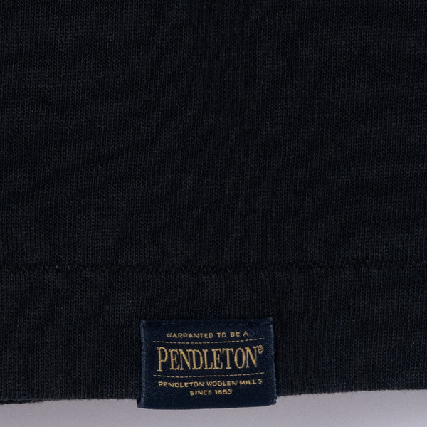 EMBLEM T-SHIRT - BLACK MYSTIC LAKE