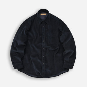 Frizmworks - OG CORDUROY SHIRT - NAVY -  - Main Front View