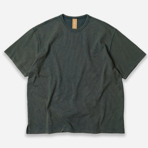 Frizmworks - OG VINTAGE DYEING HALF TEE - DARK GREEN -  - Main Front View