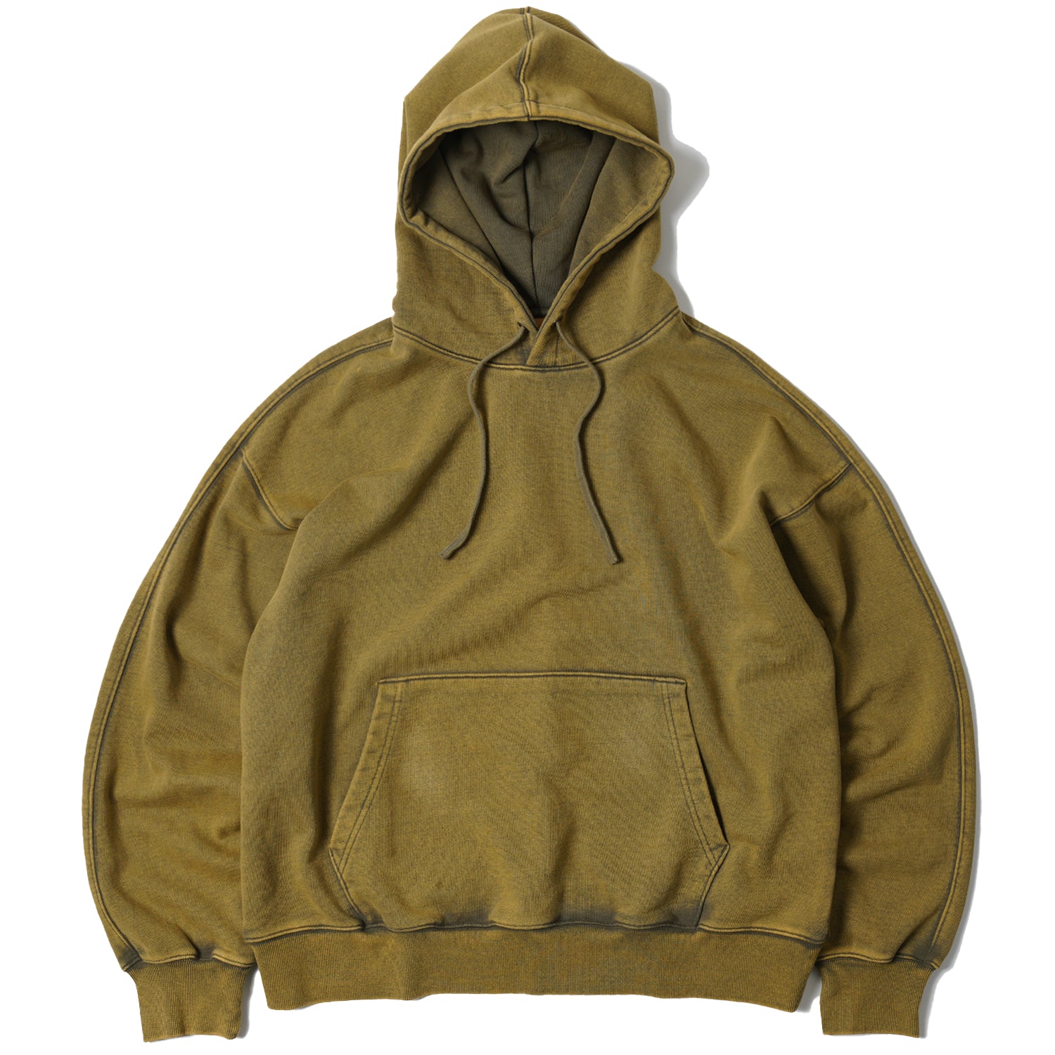 パーカー・フーディ FRIZMWORKS OG VINTAGE DYEING PULLOVER HOODY DARK GREEN FZWO FrizmWORKS OG Vintage Dye Pullover Hoody | Dark Green