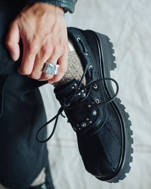 CONCHO DUCK BOOT - NOIR