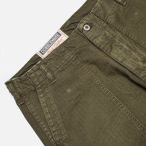 Dubbleware - RELAXED FATIGUE PANT MADE IN ITALY - WASHED OLIVE -  - Alternative View 1