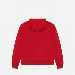 Dubbleware - Made in Italy Sunfaded Hoodie - Track Red - Made in Italy Sunfaded Hoodie - Track Red - Alternative View 1