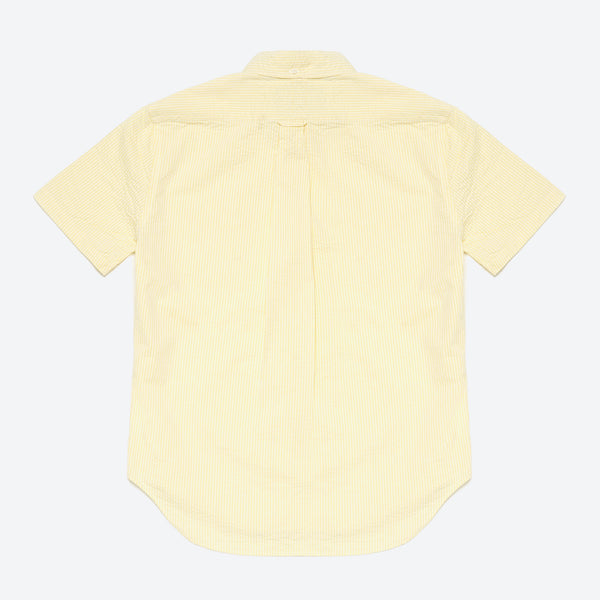 Seersucker Short Sleeve Oxford Shirt - Yellow