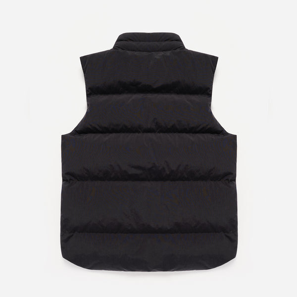 RECYCLED DOWN VEST - BLACK