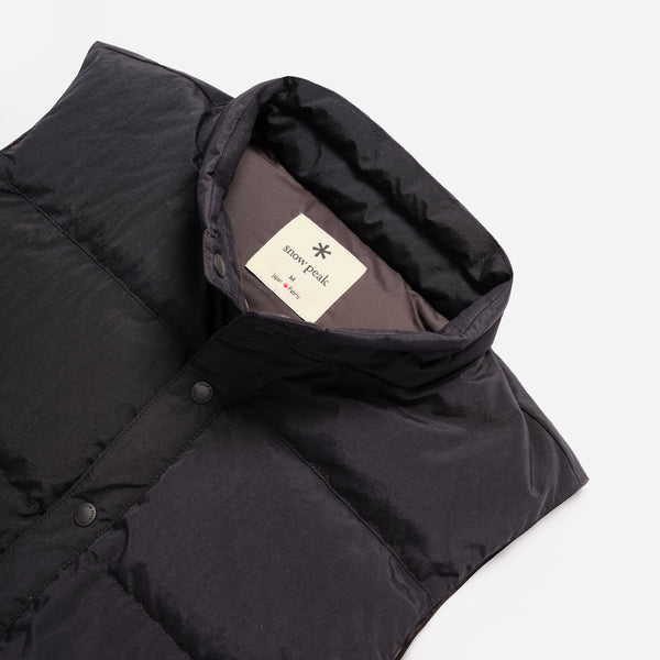 RECYCLED DOWN VEST - BLACK