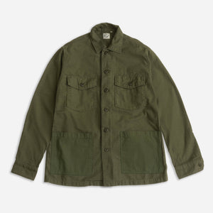 Orslow - 4 POCKET US ARMY SHIRT - DARK OLIVE -  - Main Front View