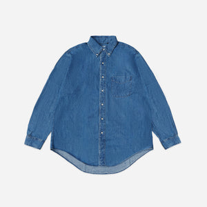 Orslow - Orslow Standard Button Down Shirt - Denim Used -  - Main Front View