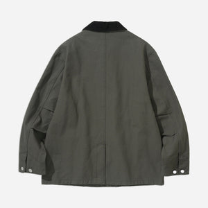 Uniform Bridge - OXFORD COVERALL CHORE JACKET - GREYISH OLIVE -  - Alternative View 1