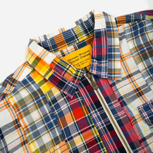 Original Madras Trading Company - HALF ZIP PATCHWORK SHIRT - MULTI CHECK -  - Alternative View 1