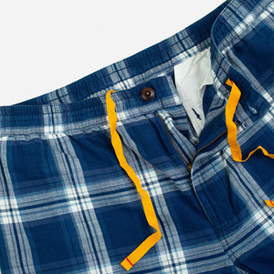 Original Madras Trading Company - LAX CHECK MADRAS SHORTS - NAVY/WHITE -  - Alternative View 1