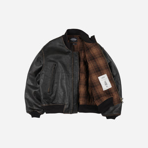 Frizmworks - Frizmworks Patina Cowhide Tanker Jacket - Washed Brown -  - Alternative View 1