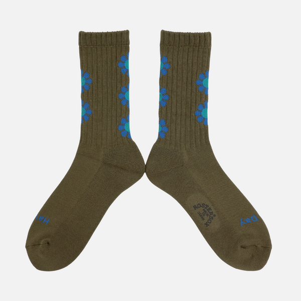 PEACE SOCK - OLIVE