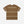 Load image into Gallery viewer, A brown short-sleeve crewneck t-shirt with horizontal stripes in yellow, red, and blue across the chest and sleeve cuffs, shown flat on a light gray background.
