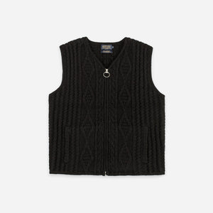 Pendleton - Pendleton Hoop Zip Vest - Black -  - Main Front View