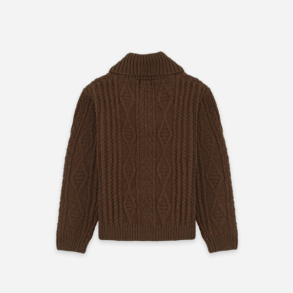 Pendleton Hoop Zip Cardigan - Brown