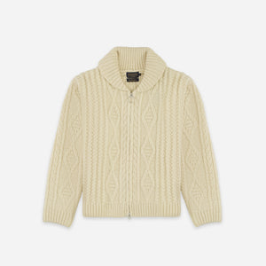 Pendleton - Pendleton Hoop Zip Cardigan - Cream -  - Main Front View